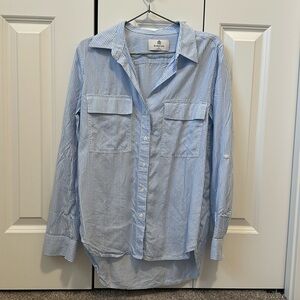 Babaton Striped Button Down, size small